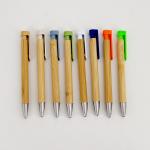 Creative Promotional Bamboo Wood Pen 1.0mm Environmently Retractable Ballpoint