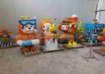 Home Decoration Gift Fiberglass Cartoon Characters With Painting Surface