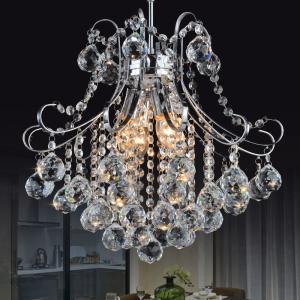 China Small metal chandelier with K9 crystal for indoor home lighting fixtures (WH-MI-70) wholesale