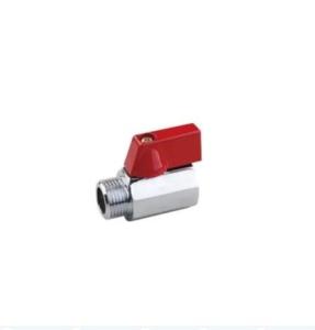 China Mini 1/4'' PN32.0 Female Male Thread Thread Brass ball valve wholesale