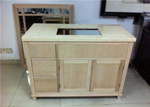 China Home Bathroom Vanity Cabinet Mahogany Material With Three Drawers wholesale