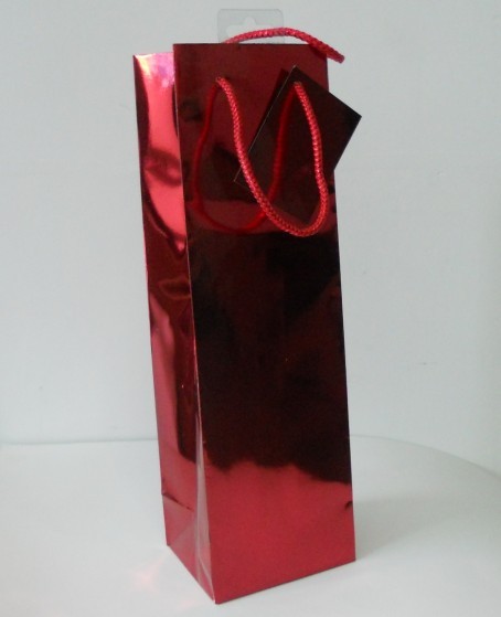 holographic paper bag for wine holographic paper wine bag