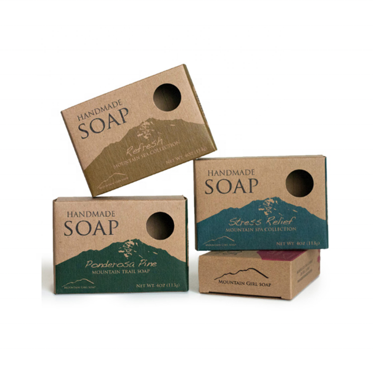 CMYK Environmental Customized Design Printed Retail Folding Carton Handmade Soap Box