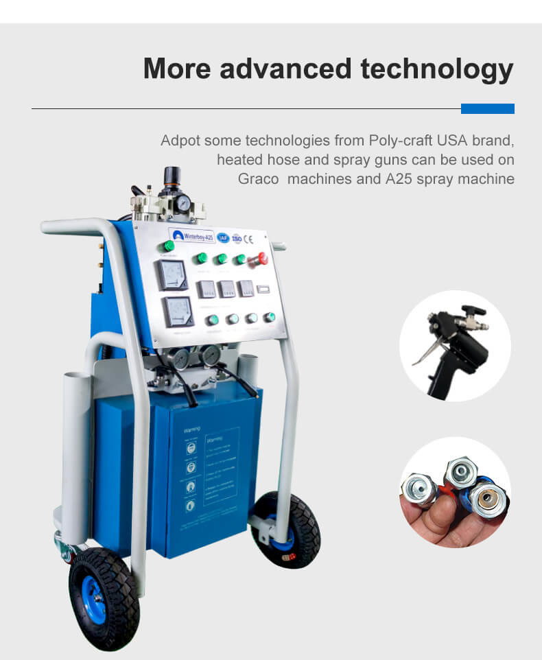 CE Winterboy A25 Polyurea Spray Machine 14KW Fast Heating Easy To Install