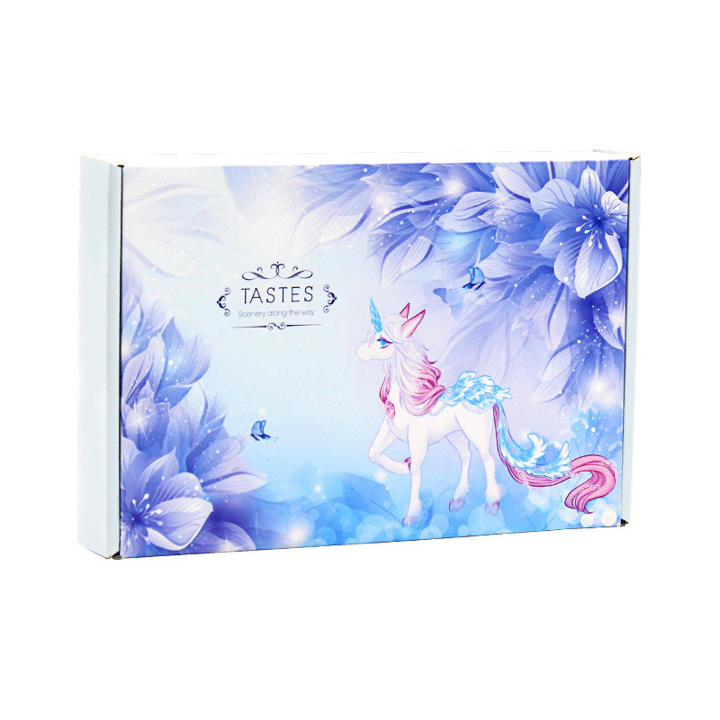 Blue Self Erecting PMS Foldable Paper Box Matt Lamination ODM