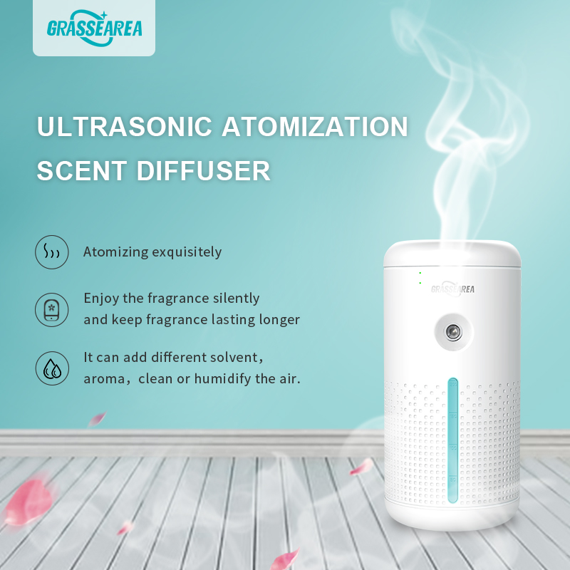 Scent Aroma Diffuser Machine Cover 500 Cbm Noiseless Rechargeable 18650 Battery