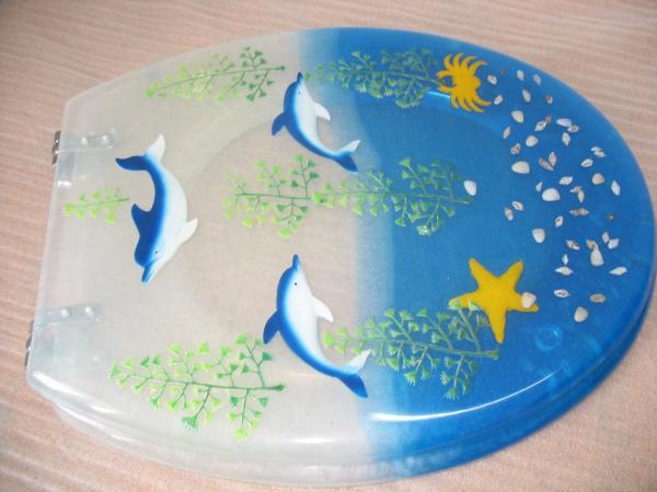 polyresin toilet seat cover,MDF toilet seat,PP toilet seat,sea star,shell