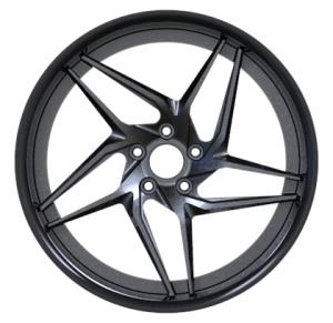 China Matt Black Two Piece Forged Wheels wholesale