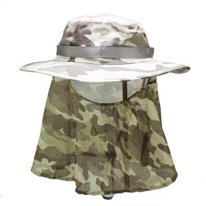 China 62cm UPF 50+ Outdoor UV Protection Unisex Bucket Hat With Neck Cover wholesale