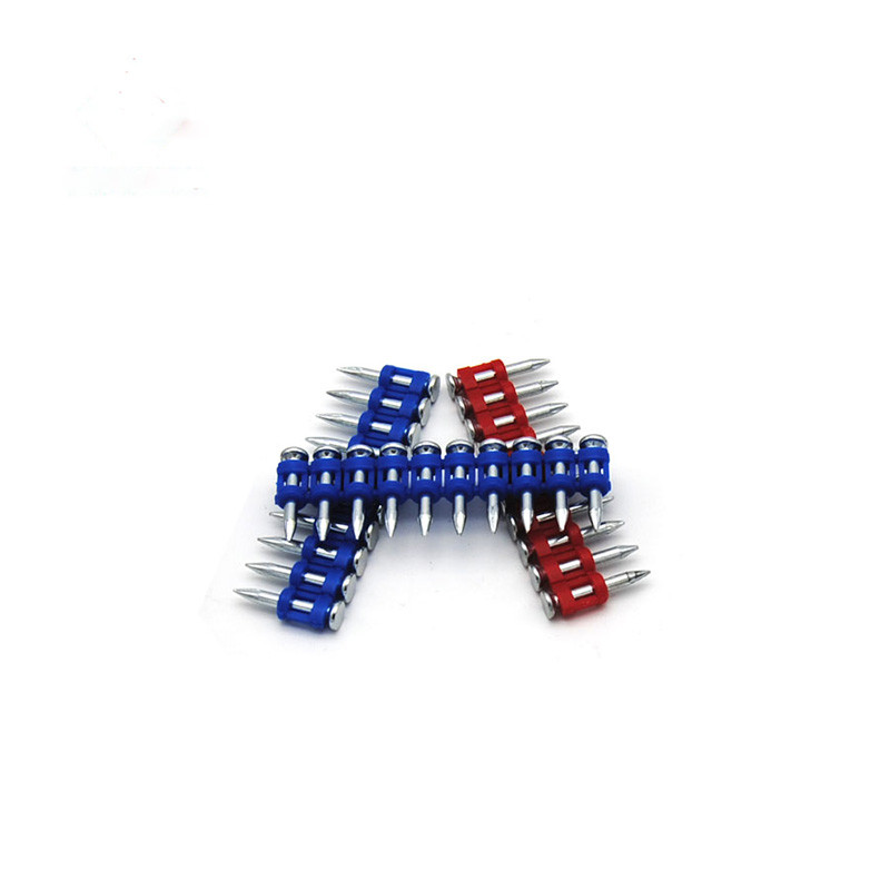 Drywall Blue Strip Concrete Coated Nails For Construction / Decoration 2.7mm*20mm