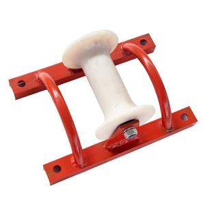 China 5KN 10KN Straight Cable Roller Steel Frame Cable Roller Straight wholesale