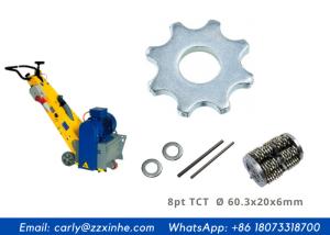 China 8 Spikes Scarifier Parts 8PT Tungsten Carbide Tct Cutters On Drum Assembly wholesale