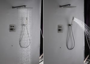 China Concealed Tap Bath Shower Mixer Set Matte Black Wall Mounted wholesale