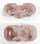 2 Cups paper Biodegradable Bagasse Coffee Cup Holder