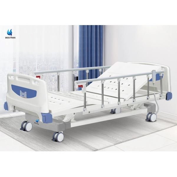 Patient Rooms Electric Hospital Cot Beds Adjustable Remote Control Five Function