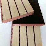 Composite Wall Boards Fiber Wood Plastic Grooved Acoustic Tiles For Soundproofin