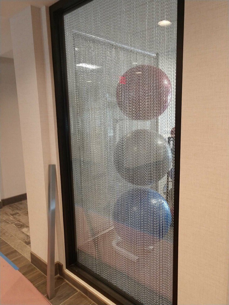 DIY Metal Drapery Chain Link Curtain Multi Color For Restaurant Interior