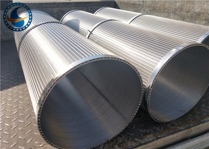 250 Micron Downhole Slotted Tube , High Rigidity Johnson Stainless Steel Screen