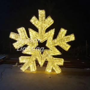 China Large led lighted snowflakes wholesale