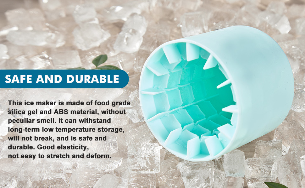 Cylinder Silicone Ice Cube Mold Decompress Ice Lattice Press Type Mini Ice Maker Cup