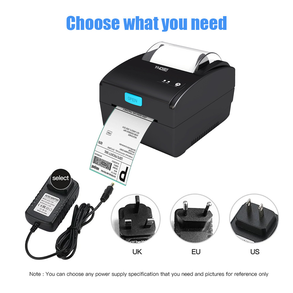 160mm/sec QR Code Thermal Printer 80mm 3 Inch Sticker Maker For Small Business
