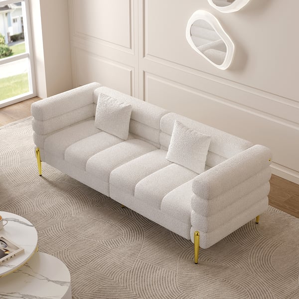 Luxury Living Room Sofa Set Fabric Velvet Sofas Modern Sectional Cover Couch Recliner