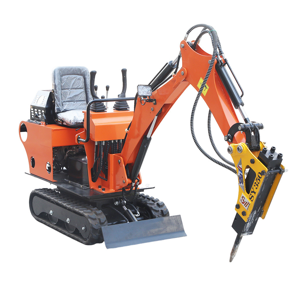 Farm Mini Excavator Digging Trenches ZHONGMEI Small Digger Mini Excavator