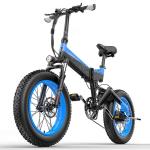 13AH 20 Inch Electric Fat Bike , Lankeleisi Folding Bike With Alloy Fork