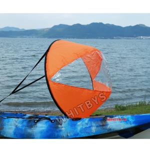 China 42&quot; Kayak Rail Accessories , Wind Paddle Scout Sail Universal Kayak Accessories With Clear Window wholesale
