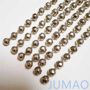 China Chromed Faced Metal Bead Ball Curtains Interior Decoration Room Dividers wholesale