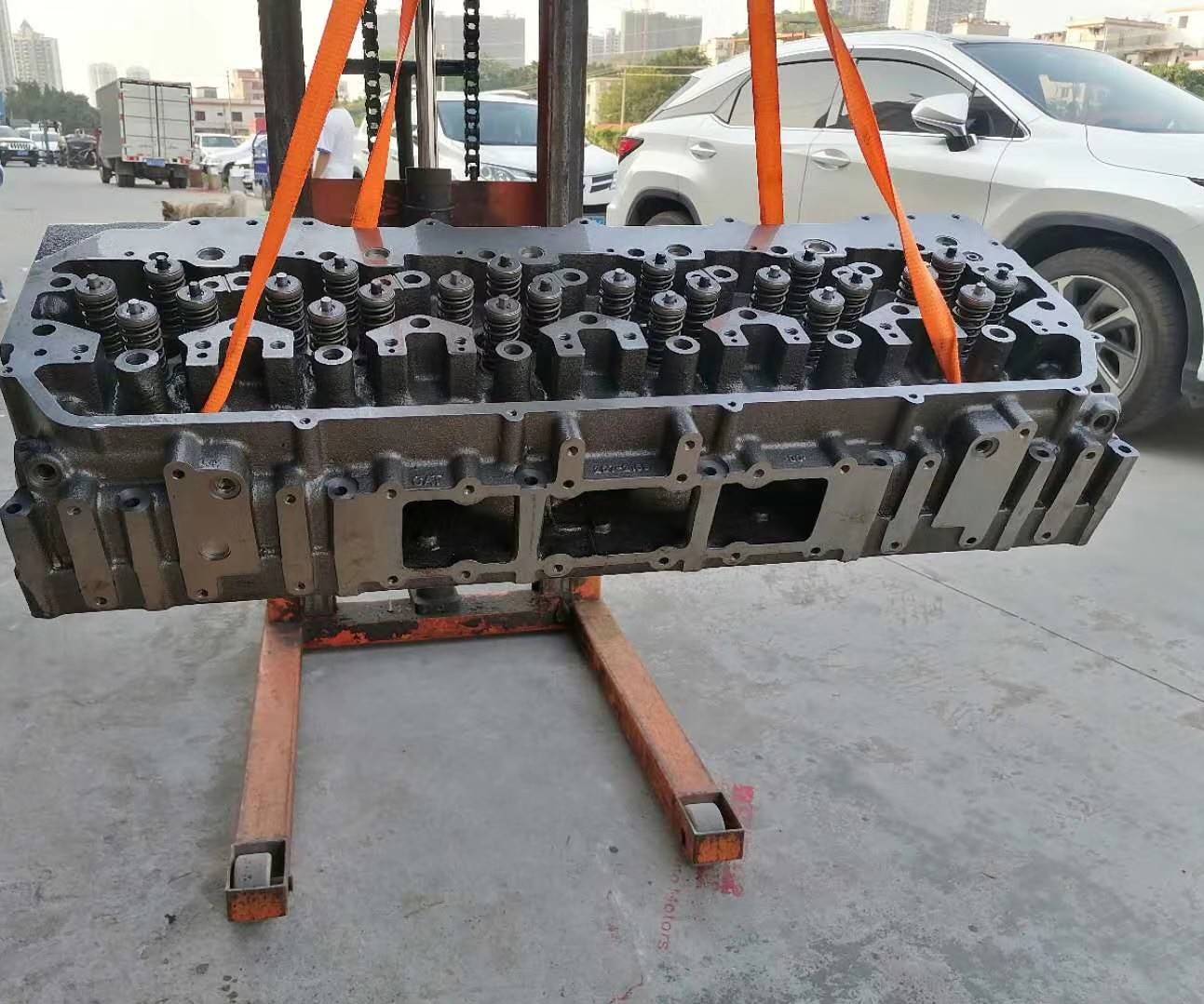 Casting Iron 6D16 SK330-6 Cylinder Head Assy For Truck Engine