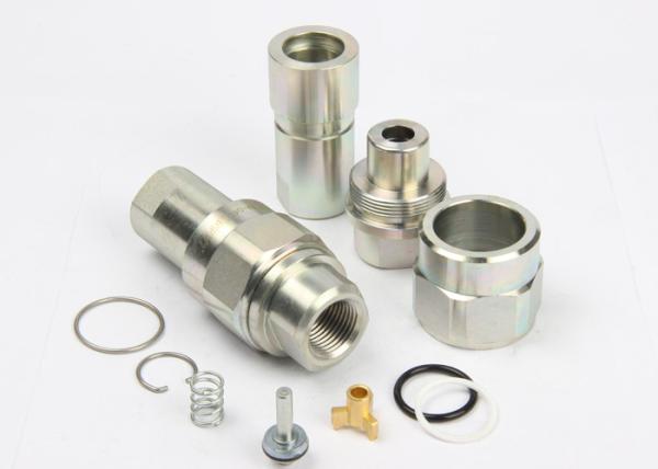 Screw Type Hydraulic Quick Disconnect Couplings KZE-BA In Carbon Steel Chrome