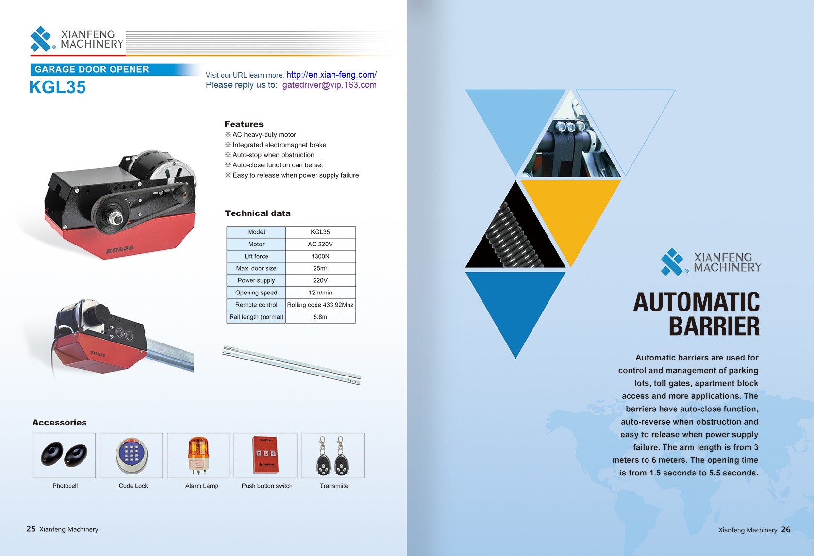 Automatic Industry Rolling Door Operator Shaft drive motor