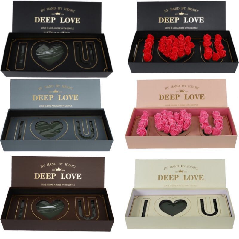 Rose for friend's gift New Gift Box Deep In Love Preserved Roses Boxes Eternity Roses Gift Arrangement