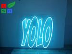 Illuminated LED Channel Letter Signs Shaped Soft Advertising Neon Light For Bar