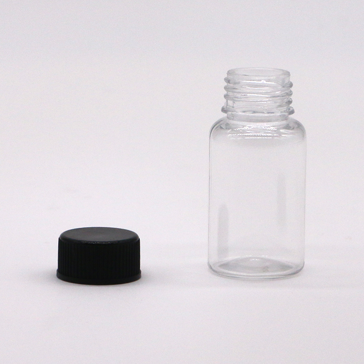 10mL Round Shape PET Plastic Bottle for Medicine Supplement Capsule Storage