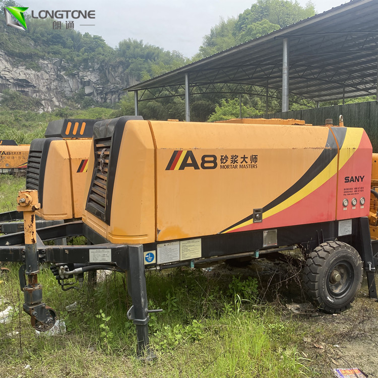 1420 Mm Used Concrete Trailer Pumps , City Concrete Pump 450L