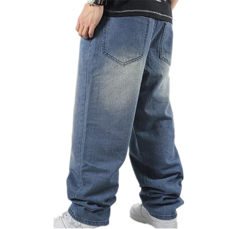 Customizable Clothing Loose Plus Size Denim Jeans Pants for Men,Fat Man Denim Trousers for Men