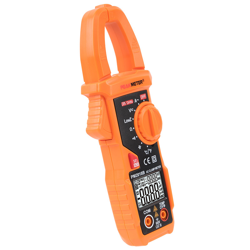 Auto Range Digital AC Clamp Meter 600A AC Current LPF Continuity / NCV Test