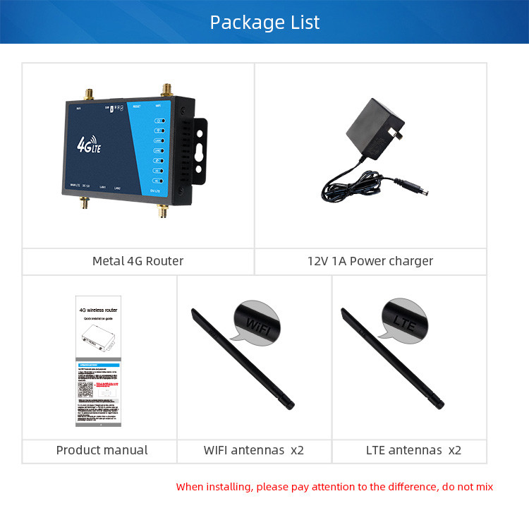 Industrial Mobile Broadband Router 4G 32 Devices With SMA LAN Port