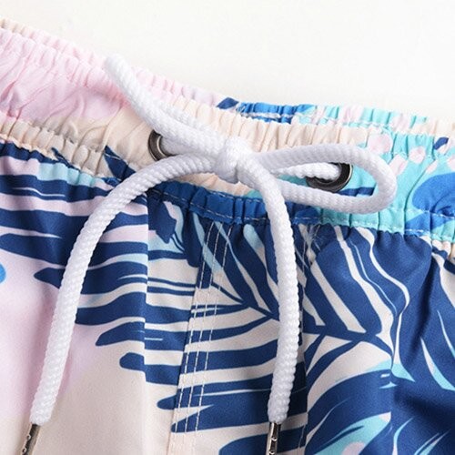 OEM maufactory Summer Beach Print Polyester Shorts Quick Dry For Men Shipping By Sea