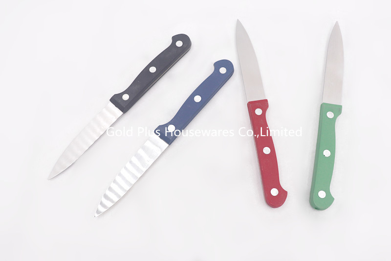0.8mm Kitchen food cutting tools stainless steel full tang blade custom chef slice bread tool fruit knife