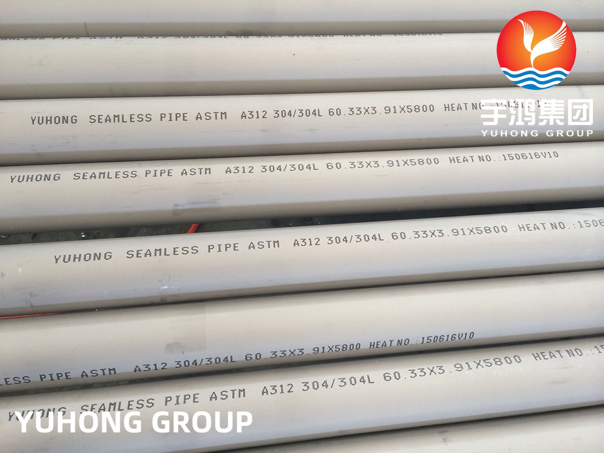 ASTM A312 / ASME SA312 TP304 / 304L Stainless Steel Welded / Seamless Pipe