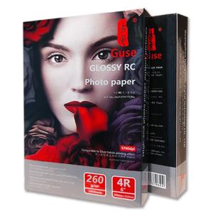 China Inkjet RC Satin Resin Coated Photo Paper 4R 260gsm Natural White wholesale