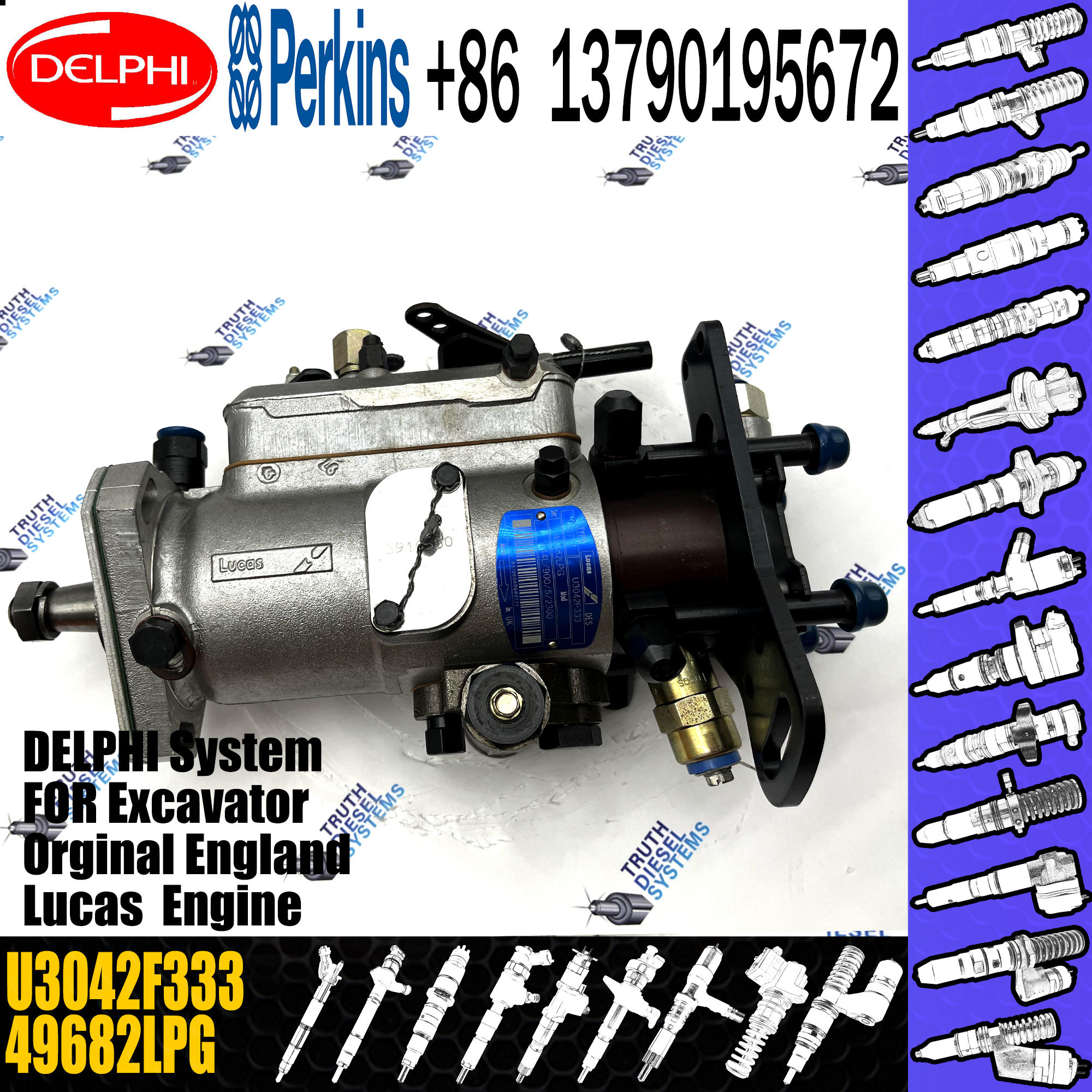 High Pressure Diesel Engine Fuel Pump U3042F333 Fuel Injection Pump Lucas ENGINE