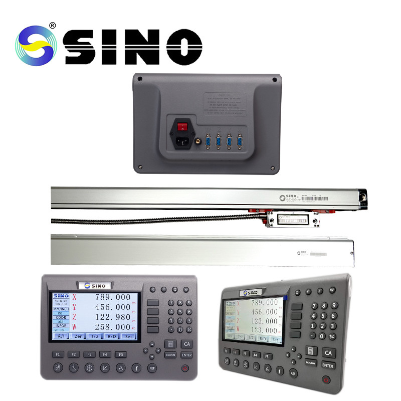 SINO 4 Axis SINO Digital Readout System SDS200 DRO Metal LCD With Linear Encoder Kit For Milling Machine