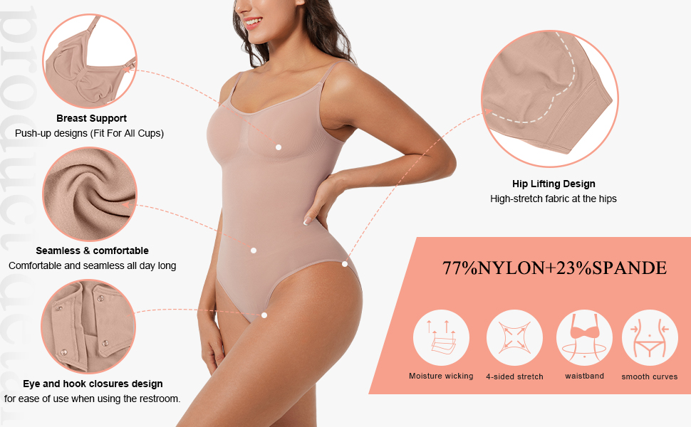 Spring Summer Autumn Winter Shapewear for Women Seamless High Waist Full Body Shaper