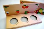 Matte Lamination Empty Blush Palette DIAM 30MM 3 Pans Position