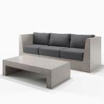 Square Round GRC Concrete Table Seating Chair Bench For Outdoor Indoor