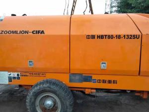 China Electric Used Concrete Trailer Pumps Zoomlion 600L Hopper Capacity wholesale